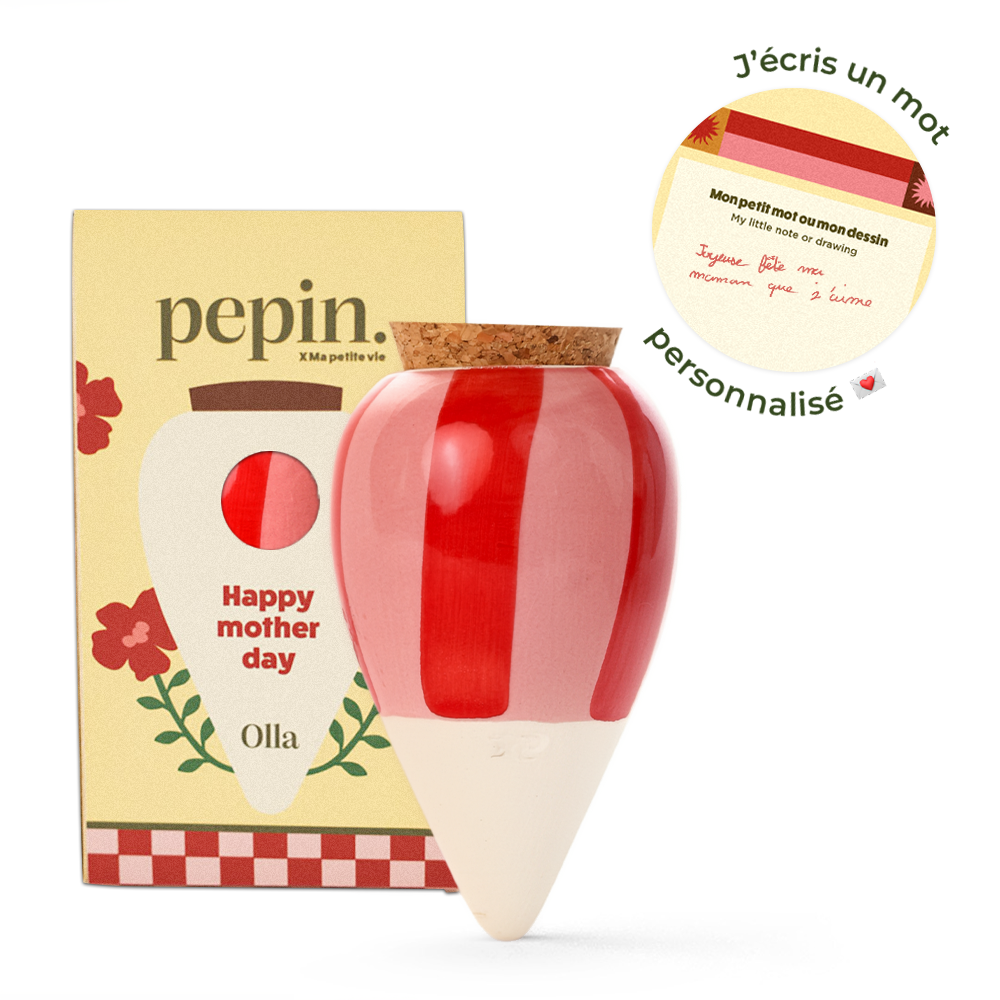 Limited Edition Mother's Day - Olla Striped Pink and Red