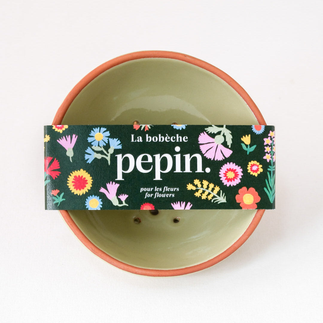Flower bobèche - Sage green